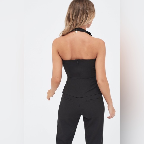 Halterneck Lapel Top - Picture 4 of 4